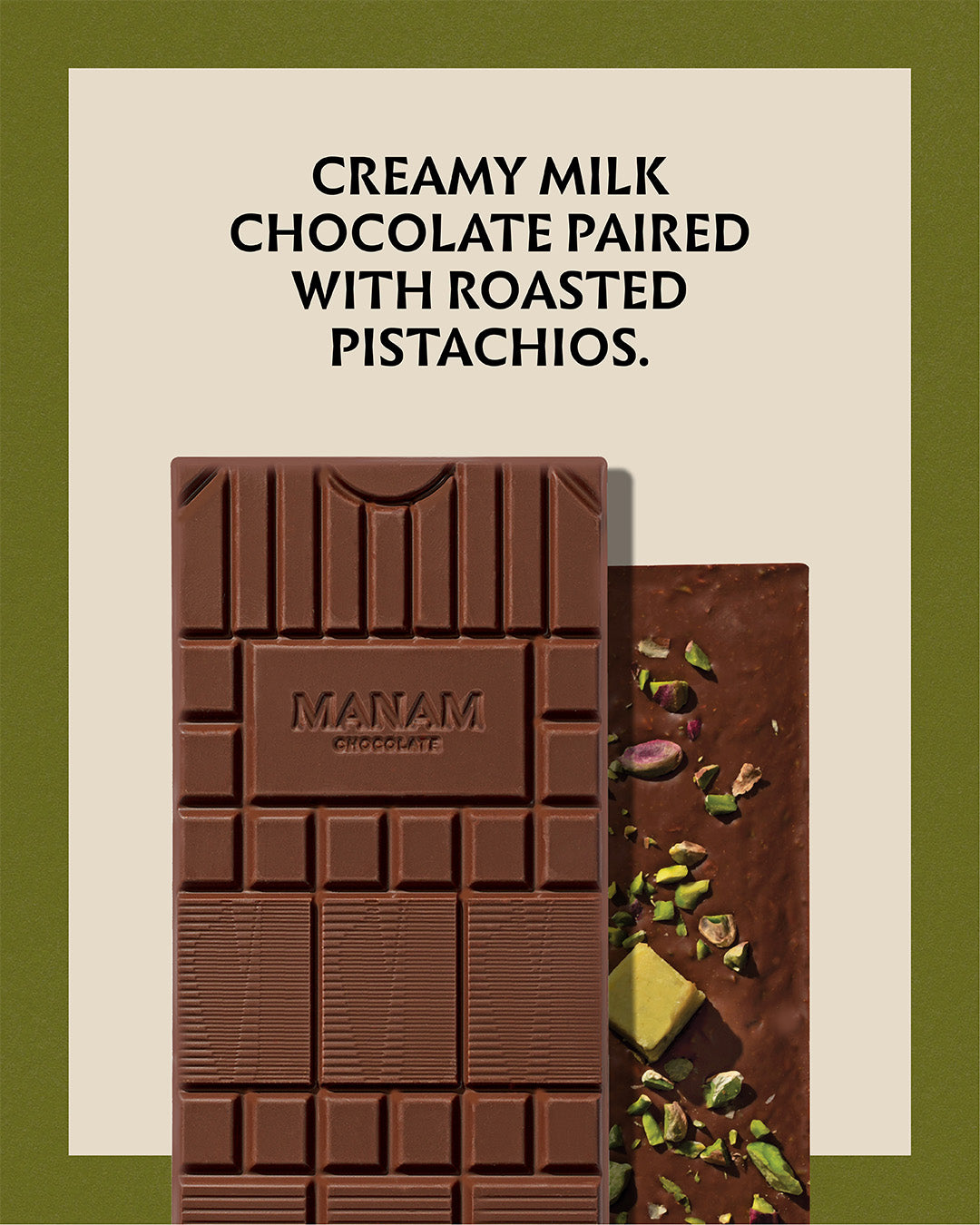 Pistachio Fudge Inclusion Tablet - 45% Milk