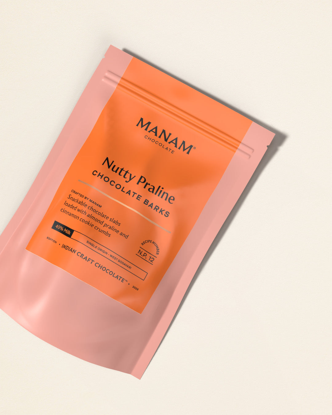 Nutty Praline Chocolate Barks - 45% Milk