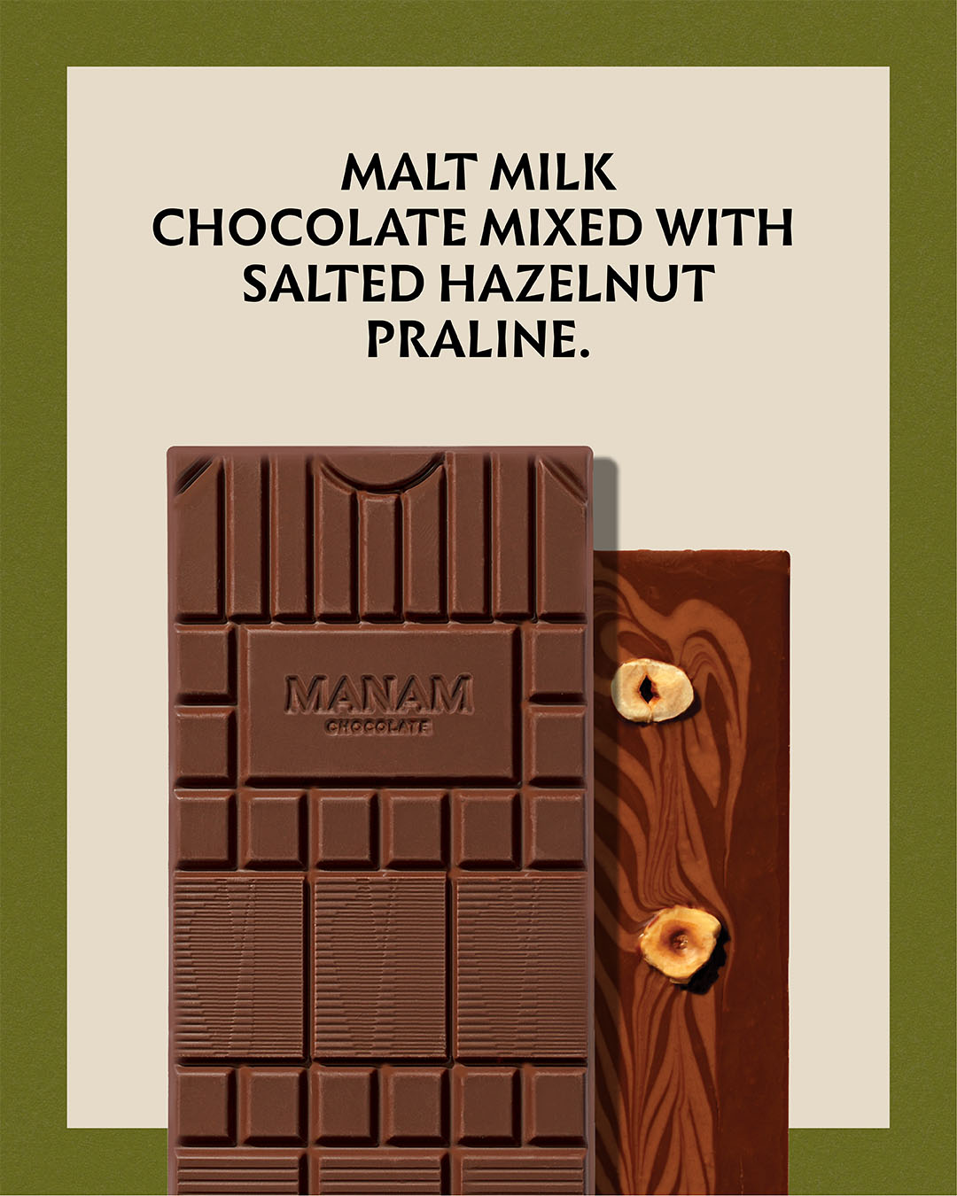 Salted Praline Inclusion Tablet - 43% Vietnam Milk