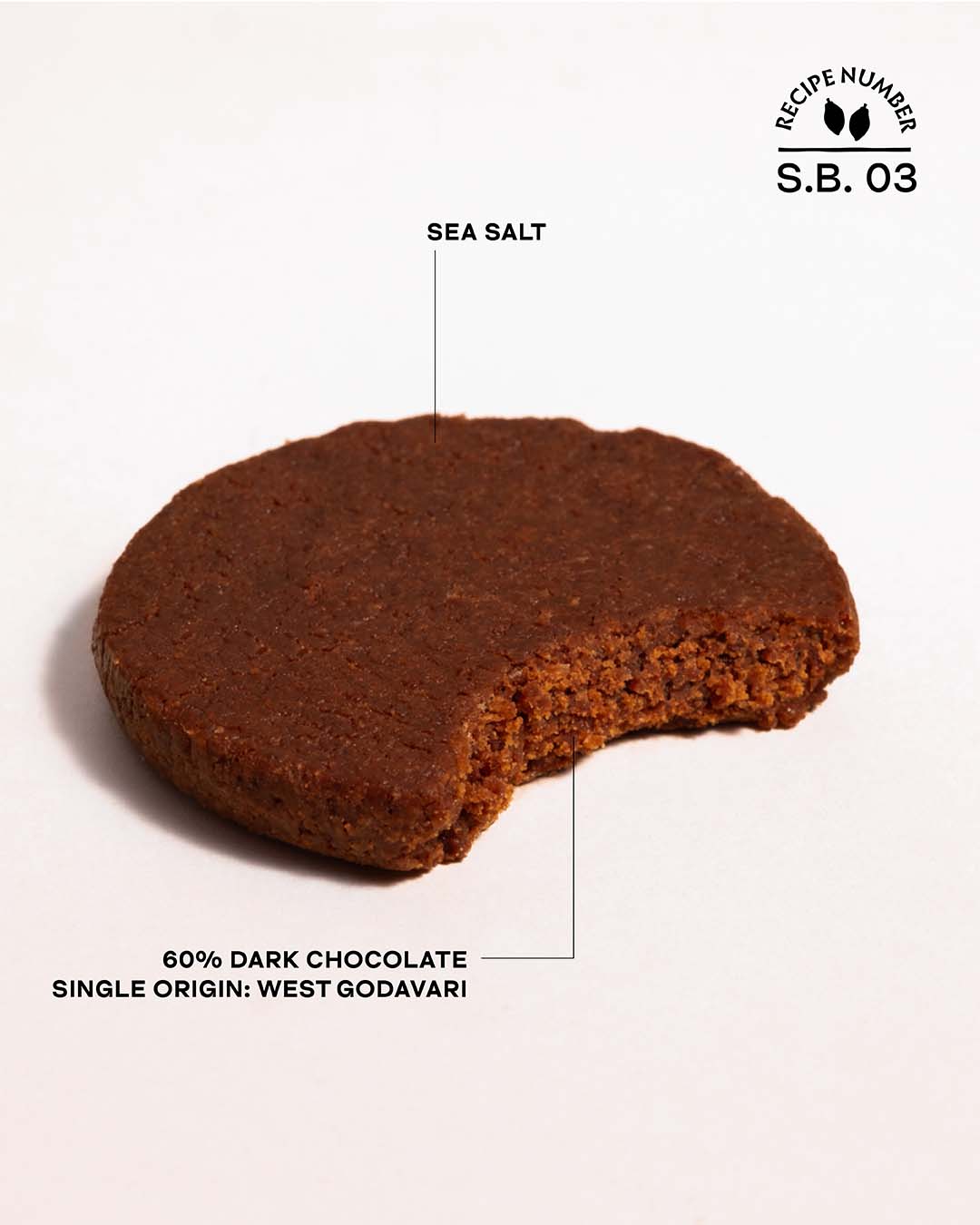 Double Dark Chocolate Shortbread Cookies - 60% Dark