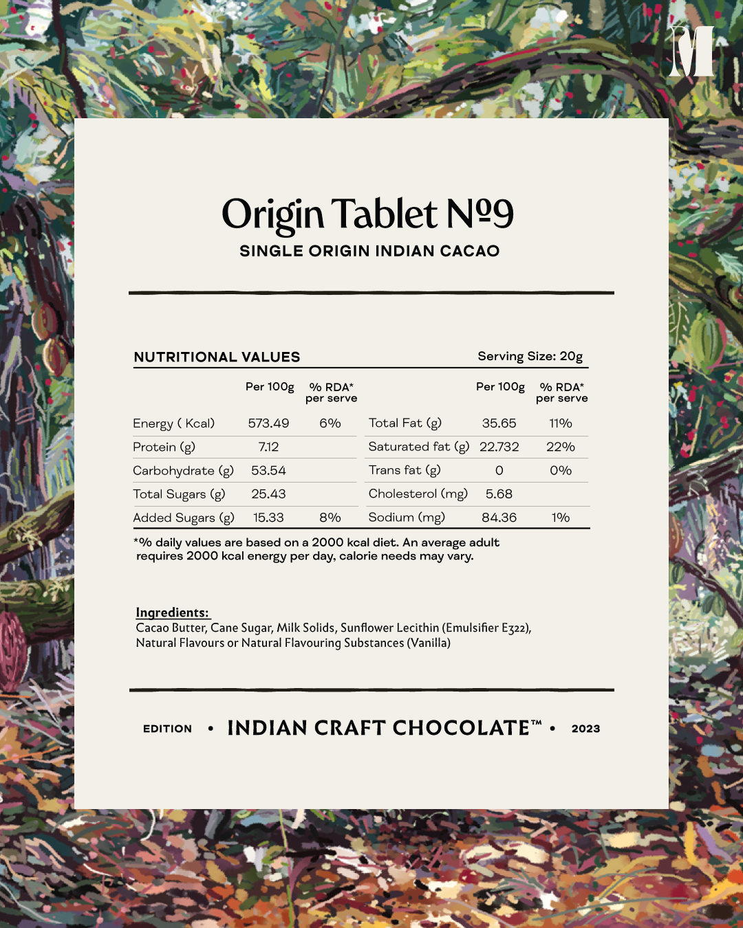 Indian Origin Tablet No. 9 - Caramelised White