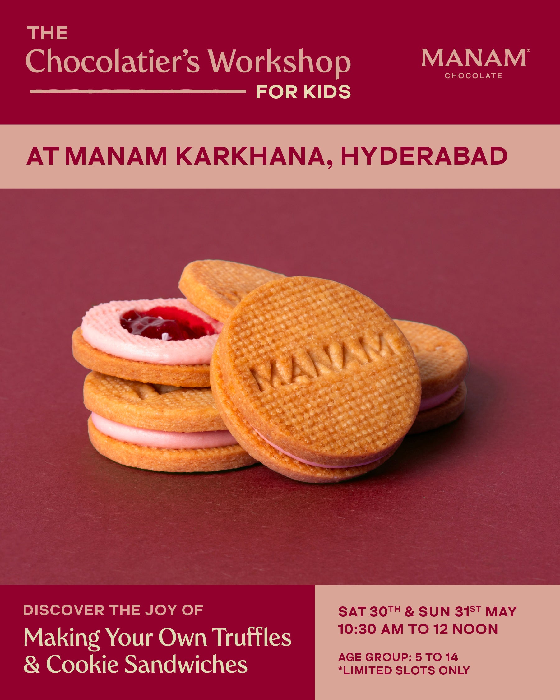 KIDS’ WORKSHOP - MAKE YOUR OWN TRUFFLES & COOKIE SANDWICHES-HYDERABAD