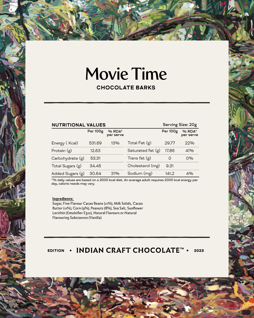 Movie Time Chocolate Barks - 45% Milk