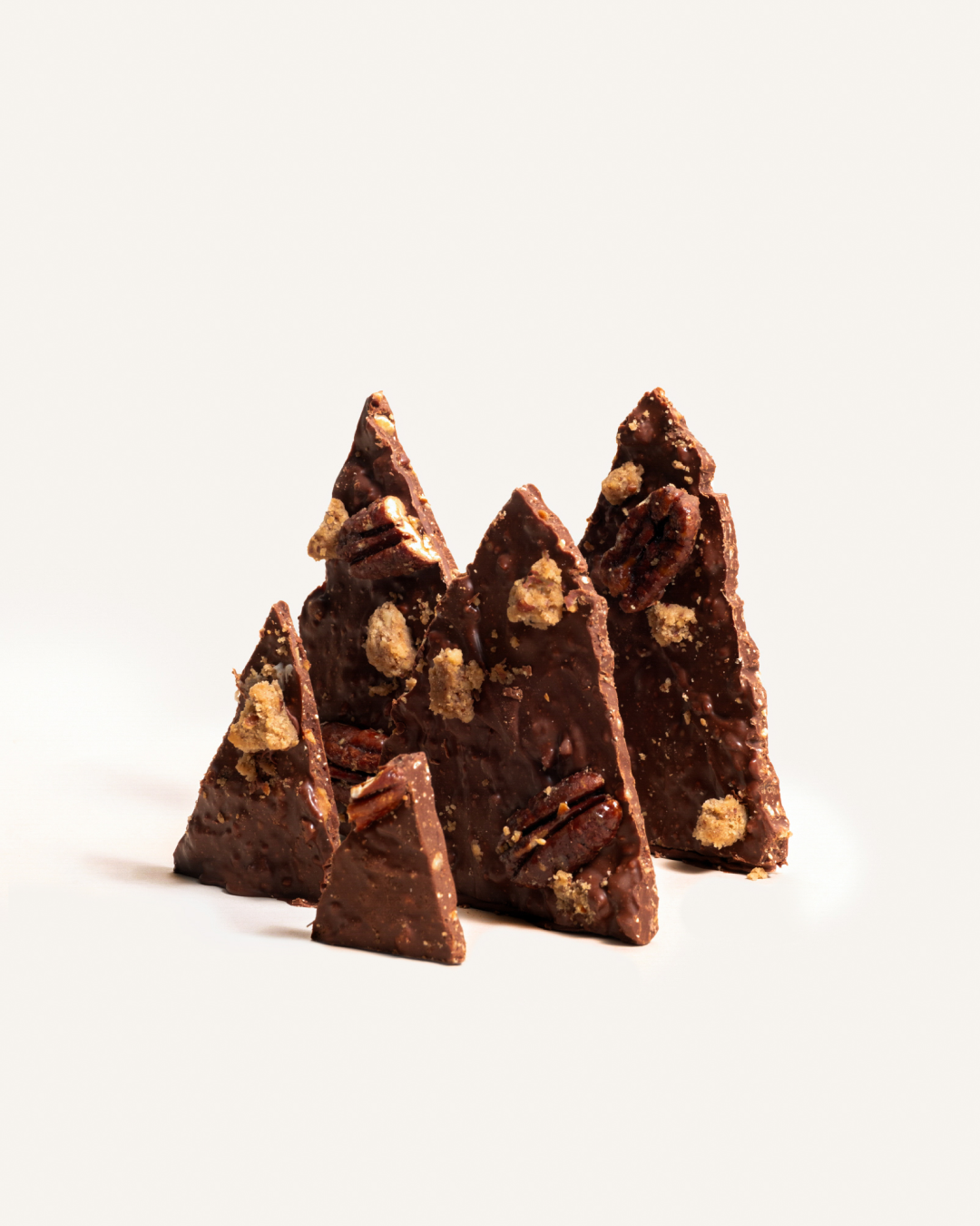 Nutty Praline Chocolate Barks - 45% Milk