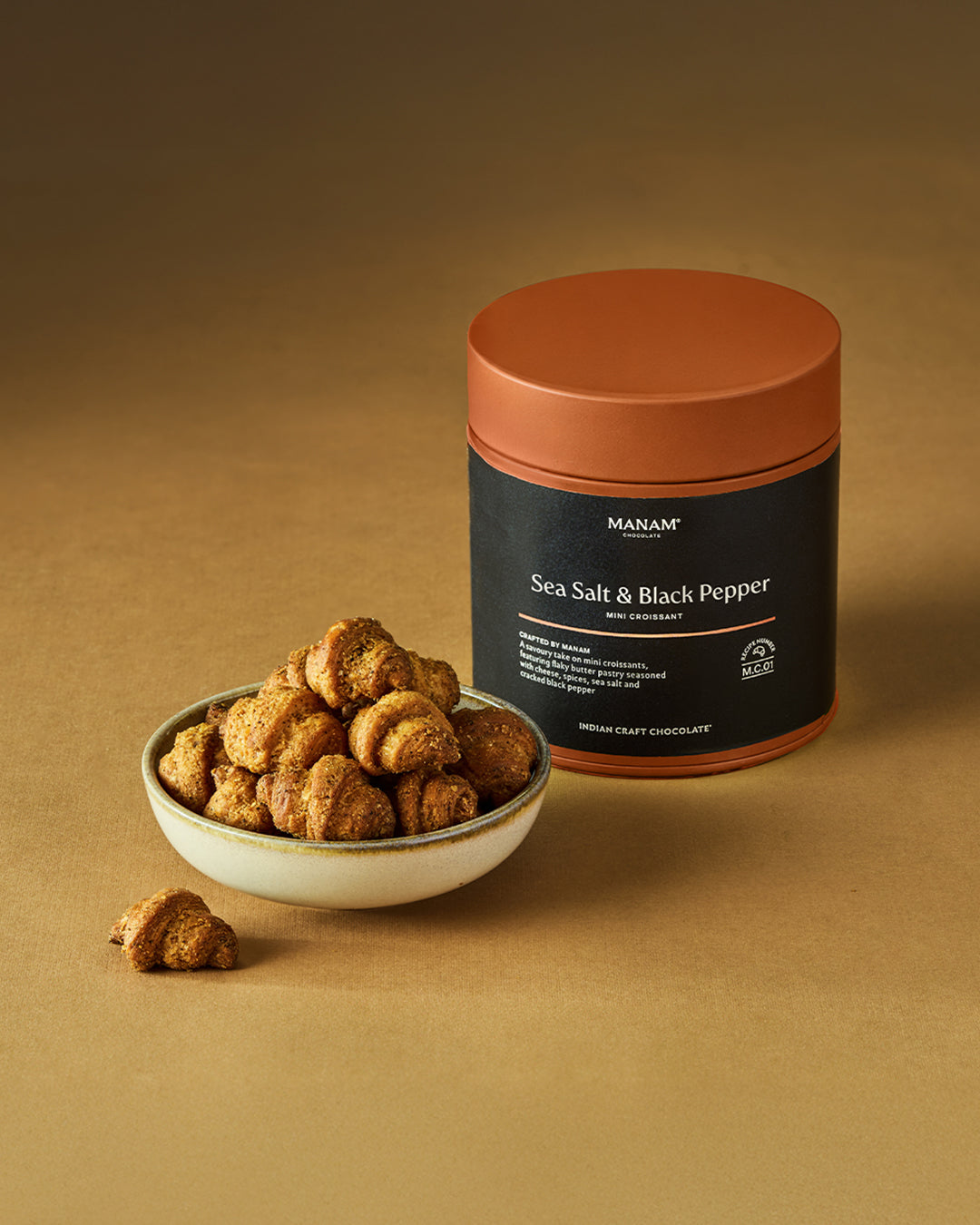 Sea Salt & Black Pepper Mini Croissant - 75g