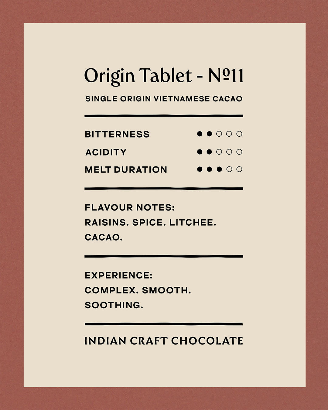 International Origin Tablet No.11 - 73% Dark
