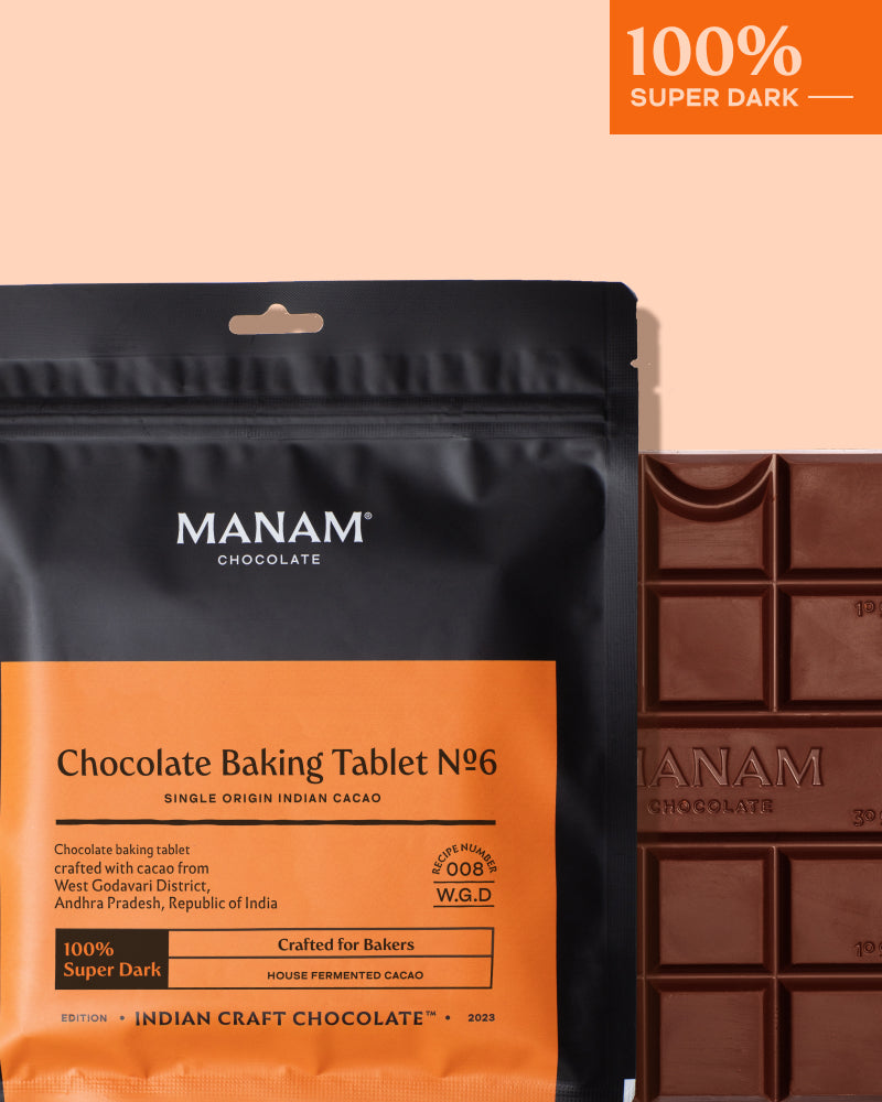 Chocolate Baking Tablet No.6 - 100% Super Dark