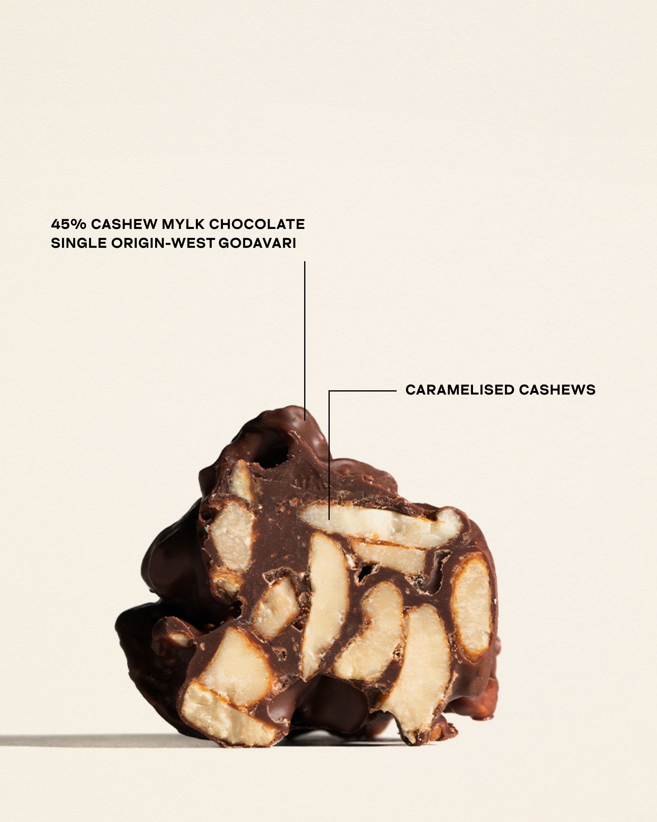 Cashew Praline Clusters - 45% Mylk Chocolate