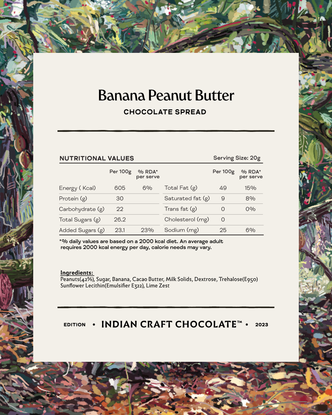 Banana Peanut Butter Chocolate Spread - White & Caramelized White