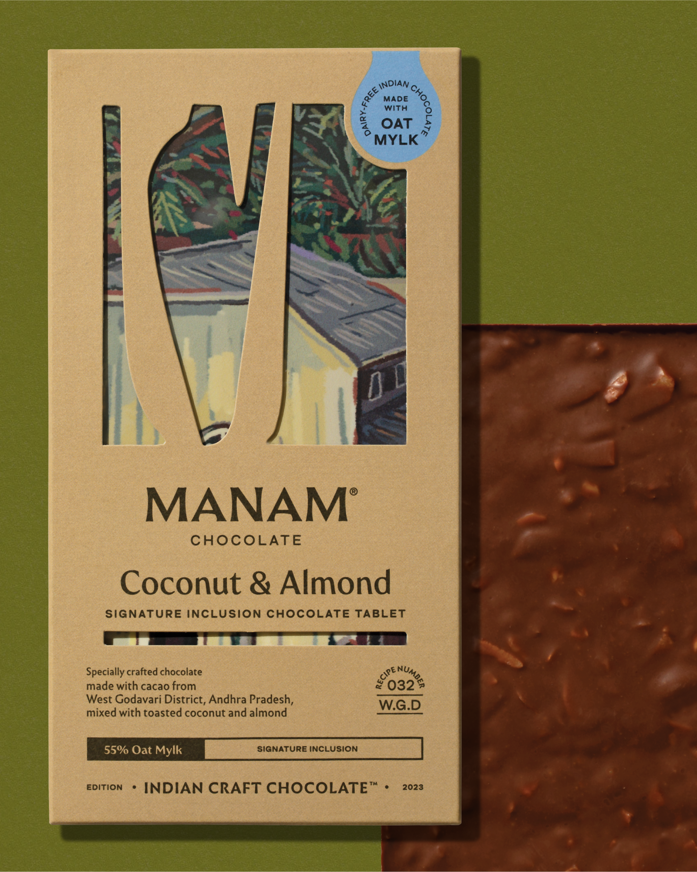 Coconut & Almond Inclusion Tablet - 55% Oat Mylk