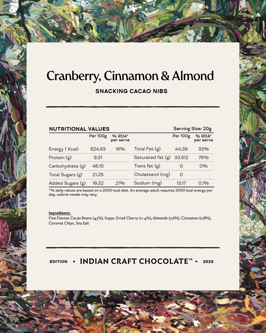 Cranberry, Cinnamon & Almond Cacao Nibs