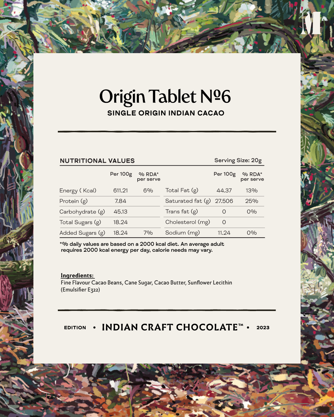 Indian Origin Tablet No. 6 - 66% Dark