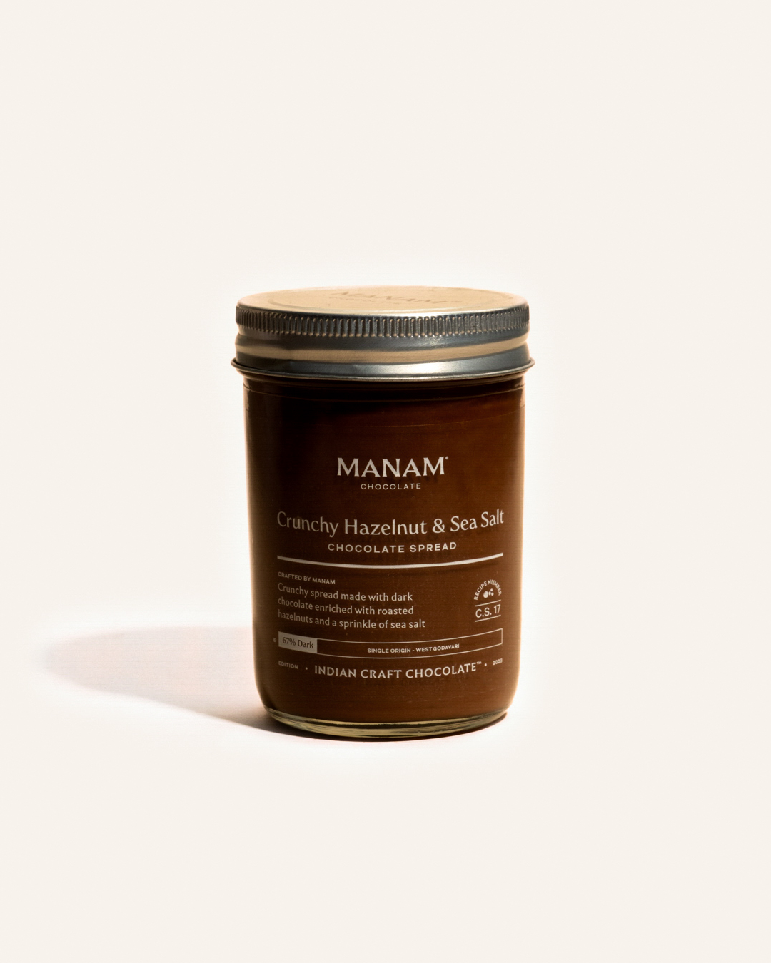 Crunchy Hazelnut & Sea Salt Chocolate Spread - 67% Dark