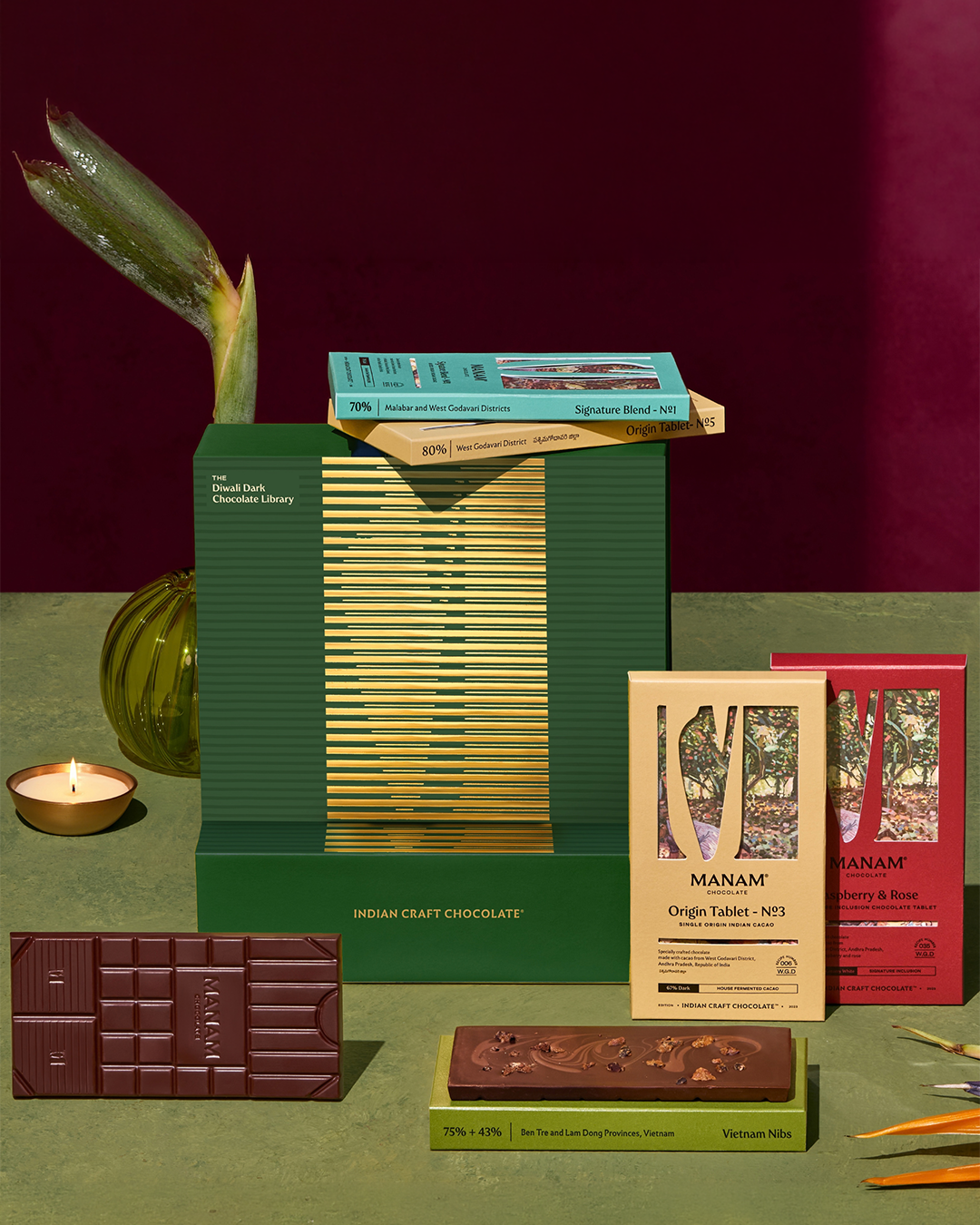 The Diwali Dark Chocolate Tablet Library