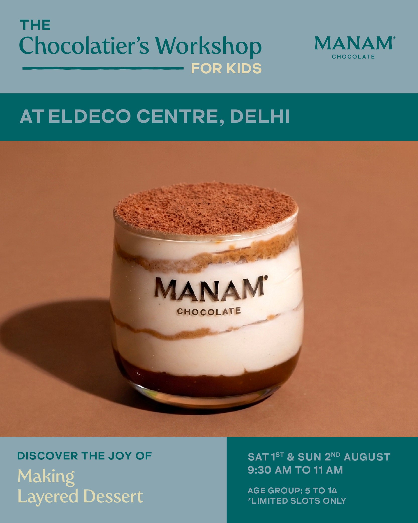 KIDS’ WORKSHOP - MAKE YOUR OWN LAYERED DESSERTS  - DELHI