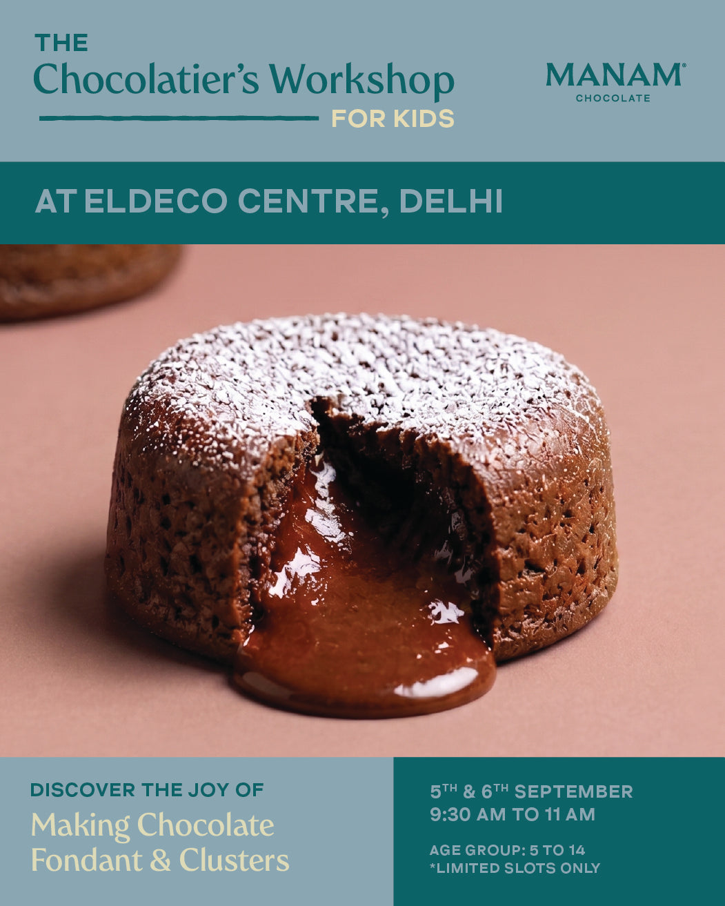 KIDS’ WORKSHOP - MAKE YOUR OWN CHOCOLATE FONDANTS & CLUSTERS - DELHI