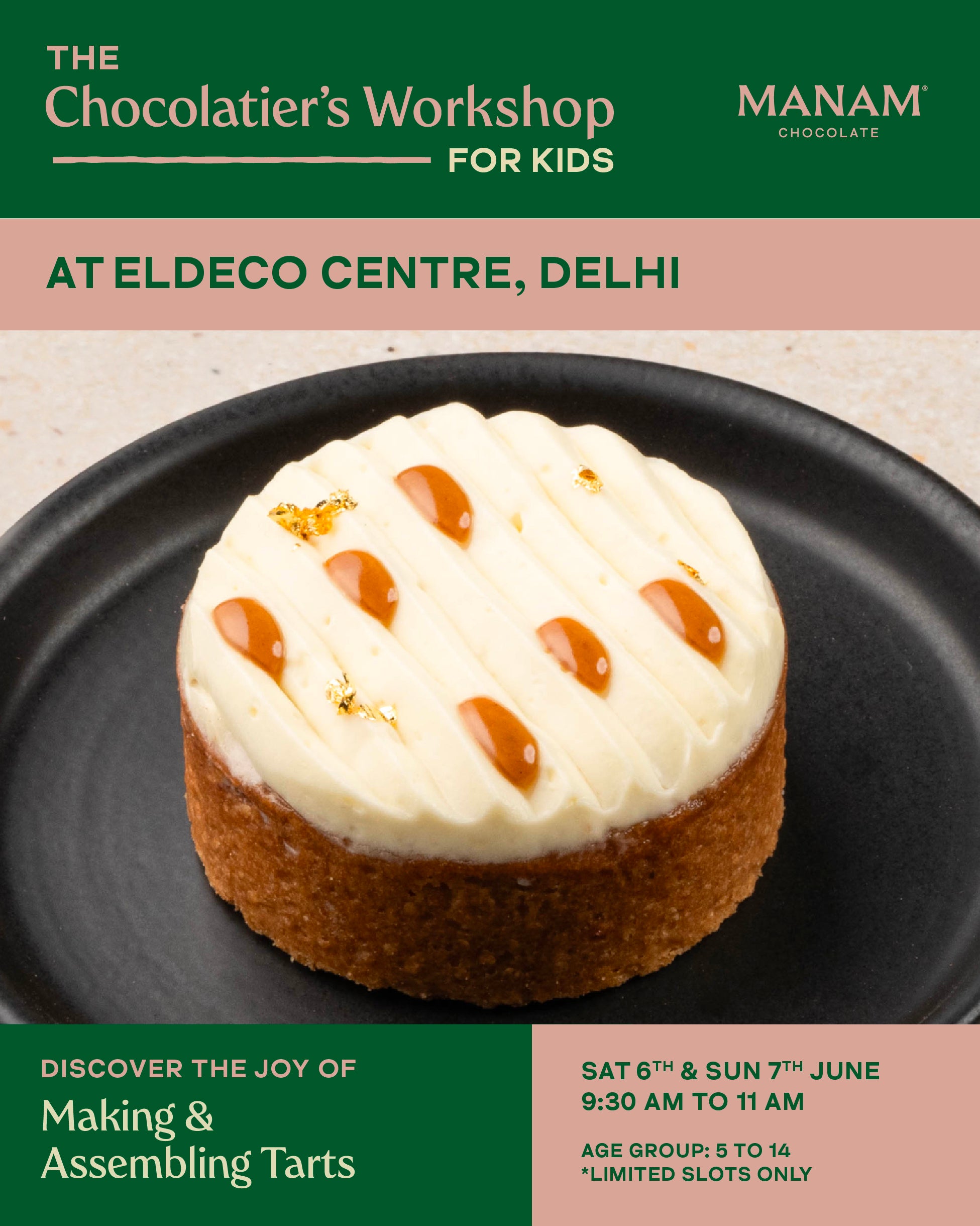 SUMMER SCHOOL KIDS’ WORKSHOP - MAKE YOUR OWN CHOCOLATE TARTS - DELHI