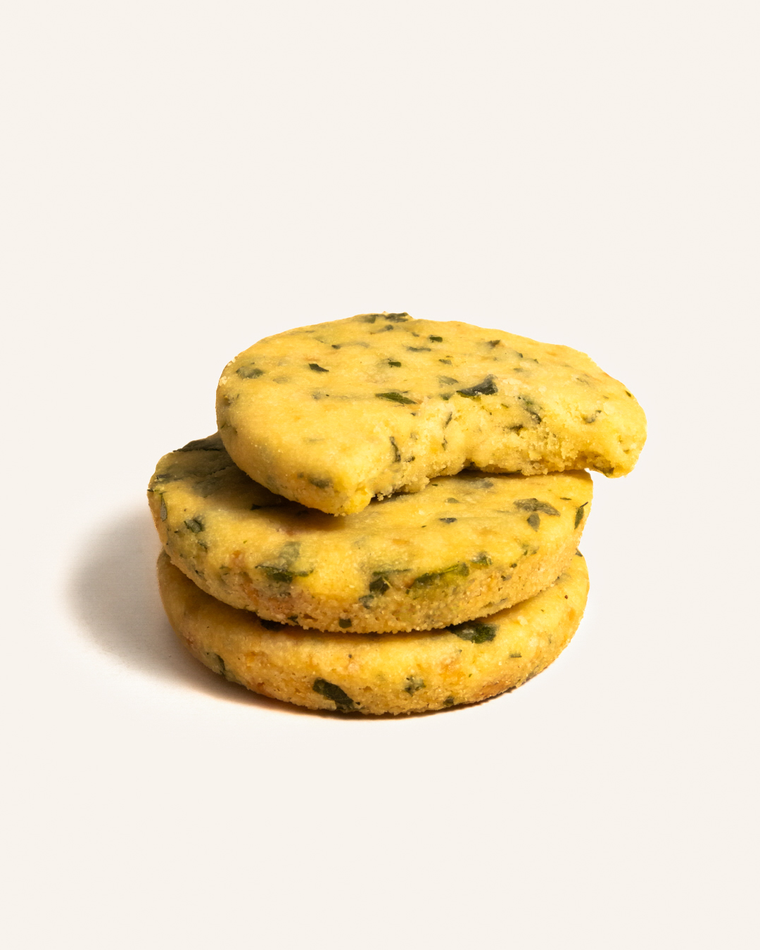 Sweet Curry Leaf  Shortbread Cookies - White Chocolate